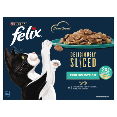 Felix Deliciously Sliced Cat Food in Jelly - Mixed Selection