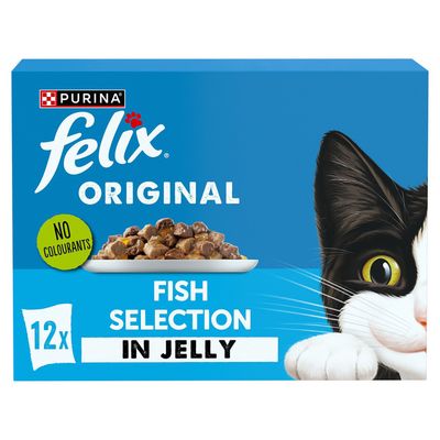 FELIX Original Fish Selection in Jelly Wet Cat Food 12x85g