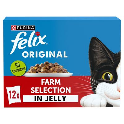 Felix Original Adult Wet Cat Food in Jelly - Farm Selection / 12 - Thumbnail 2