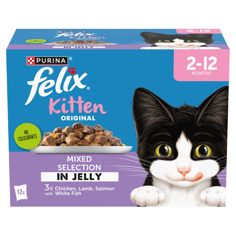 Felix Kitten Mixed Selection in Jelly Wet Cat Food - Image 1