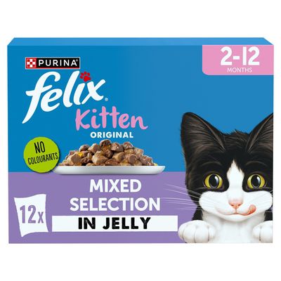 Felix Kitten Mixed Selection in Jelly Wet Cat Food - Thumbnail 2