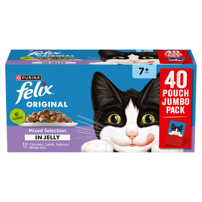 Felix Original Senior Wet Cat Food in Jelly - 40