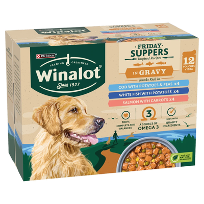 Winalot Mixed Variety Fish in Gravy Wet Dog Food