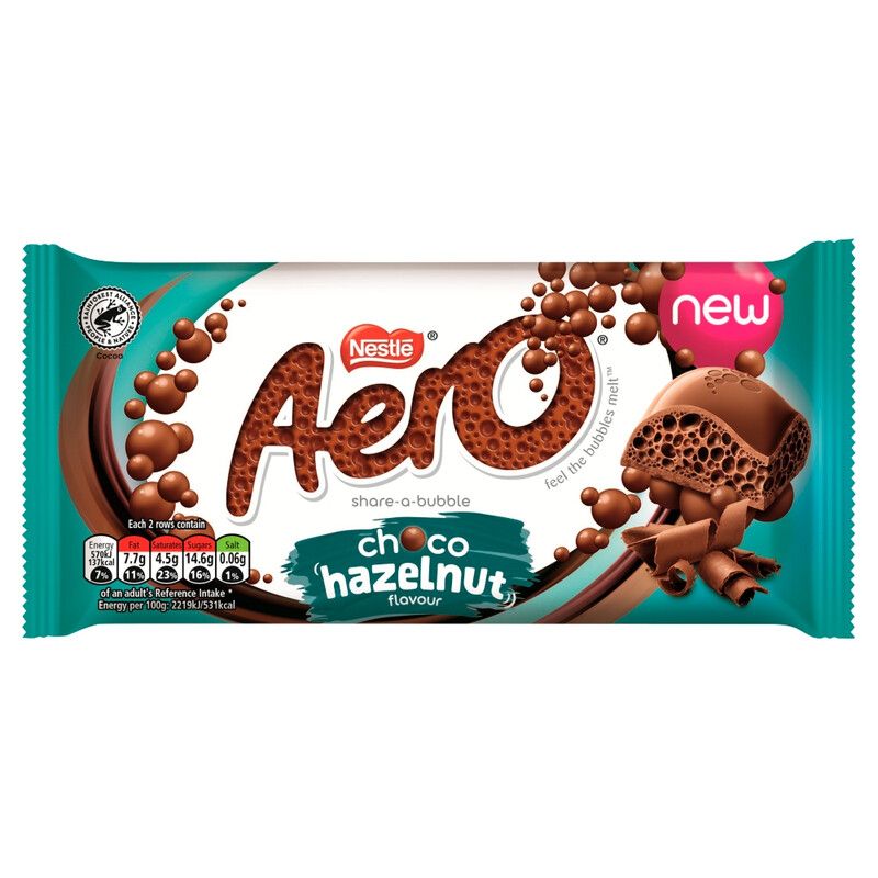 Aero Hazelnut Chocolate Sharing Bar 90g - Image 1
