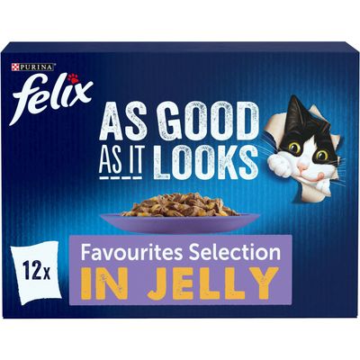 Felix As Good As It Looks Wet Cat Food in Jelly - Favourites Selection / 12
