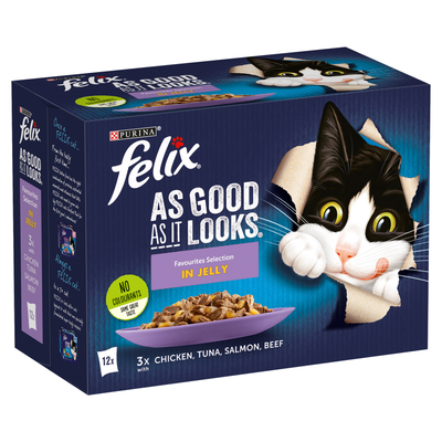 Felix As Good As It Looks Wet Cat Food in Jelly - Favourites Selection / 12 - Thumbnail 2
