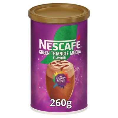 Nescafe Quality Street Green Triangle Hazelnut Mocha Coffee 260g Tub - Thumbnail 2