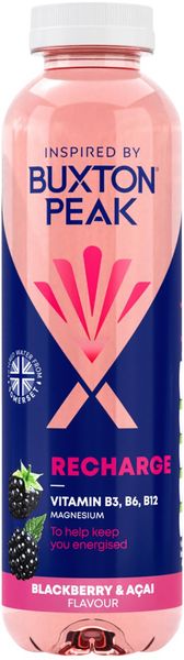 Buxton Peak Recharge Blackberry + Acai Water 400ml Pack of 12 13430176