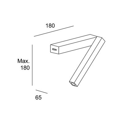 LEDS-C4 Hall Slim wall-mounted reading lamp with LED white