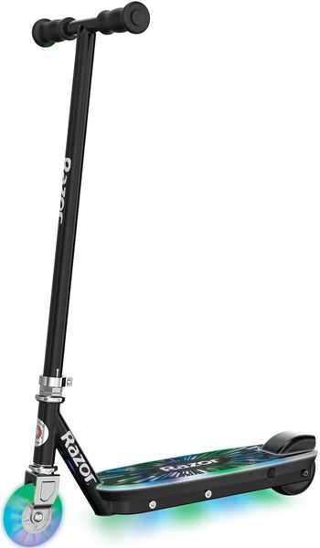 Razor Electric Tekno Scooter with LED light up deck and wheel - Black