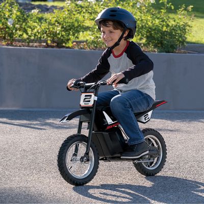 RAZOR Dirt Rocket MX125 Electric Kids' Motorbike - Black, Black