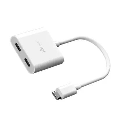 j5create USB-C to Dual USB-C with Video or Power Delivery - Thumbnail 2