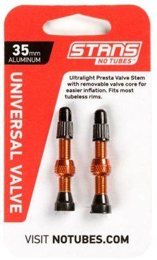 Stans Universal Presta Coloured Alloy Valve Stems Pair