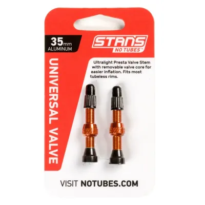 Stans Universal Presta Coloured Alloy Valve Stems Pair - Thumbnail 2