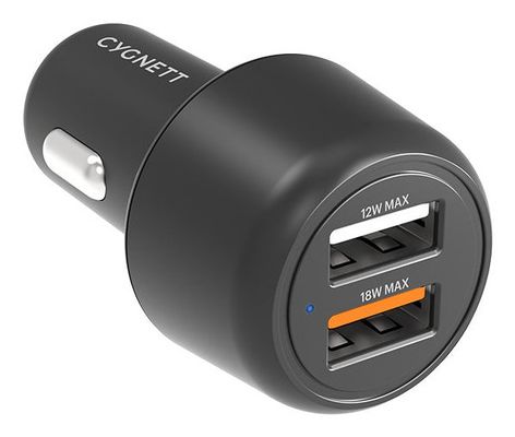 Cygnett CY3680CYCCH mobile device charger Universal Black Cigar lighter Fast charging Auto