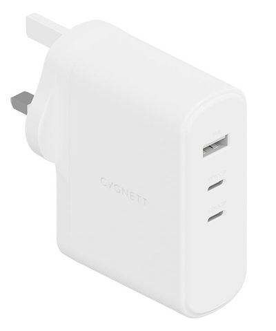 Cygnett Power Plus 24W 4 USB-A Multiport Wall Charger, White