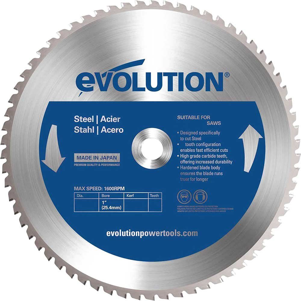 Evolution Mild Steel Cutting Saw Blade 305mm 60T 25.4mm - Image 1
