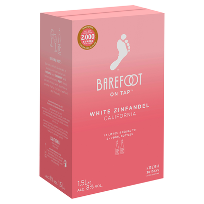 Barefoot White Zinfandel, 1.5 L