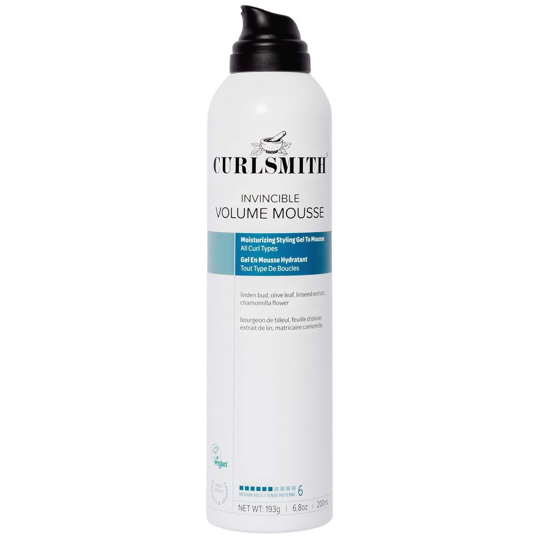 Curlsmith Invincible Volume Mousse - Styling Mousse for Curly & Wavy Hair - Full 200 ml - Image 1