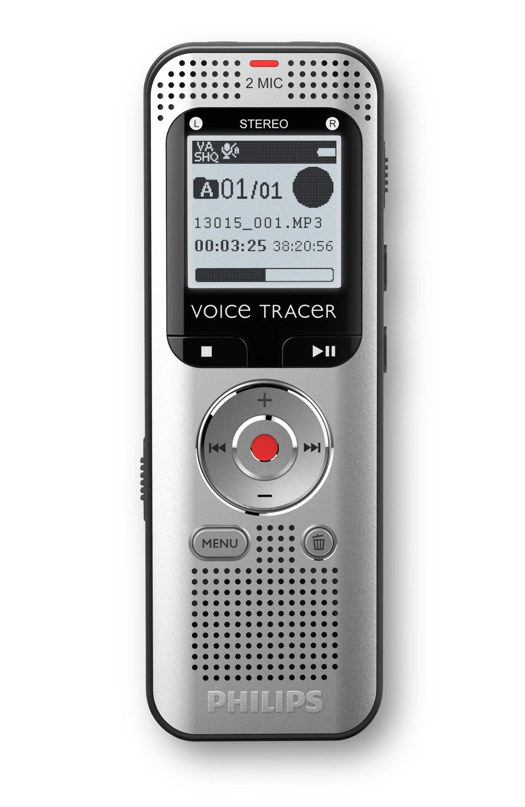 Philips Voice Tracer DVT2015 dictaphone Internal memory & flash card Silver - Image 1