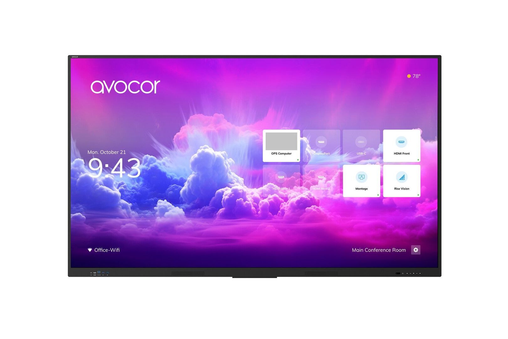 Avocor E-50 Series 55" 4K IR LED Interactive Display - Image 1