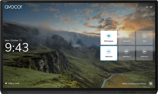 Avocor AVG-6560 G-Series - 65" 4K InGlass™ LED Interactive Displa