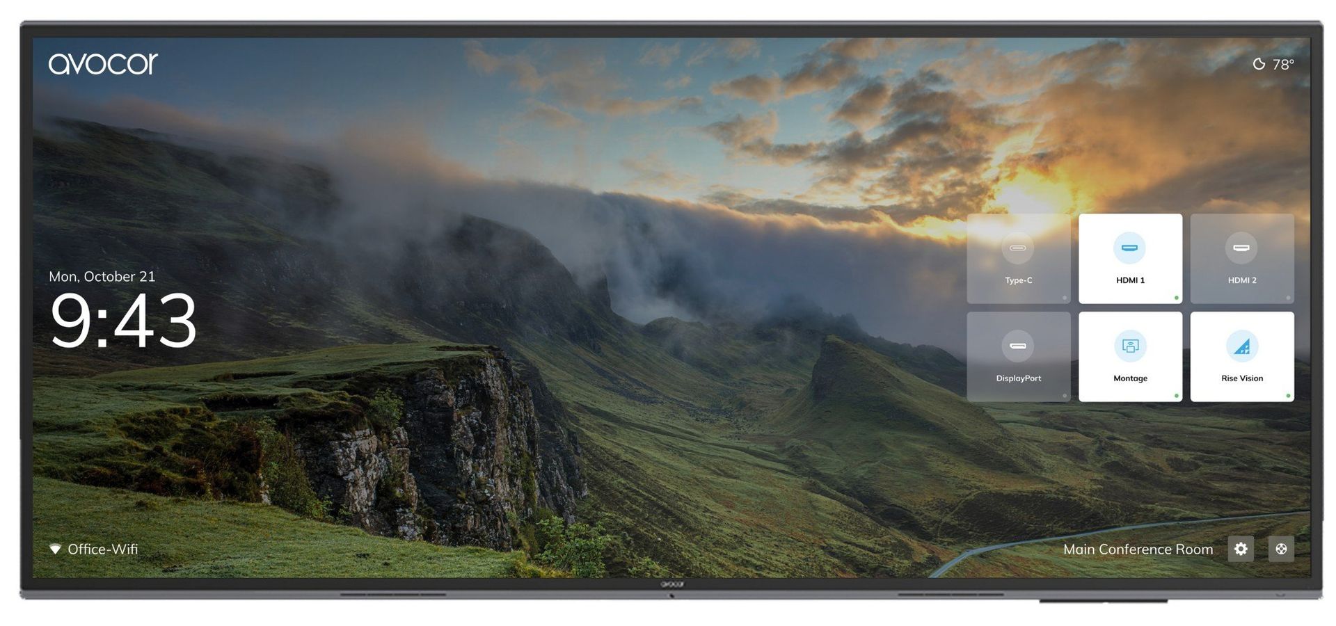 Avocor L Series 105” 5K Pcap LED Interactive Display - Image 1