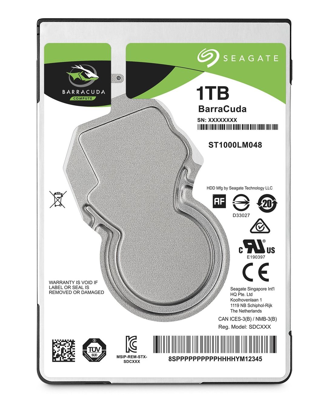Seagate Barracuda 2.5" internal hard drive 1 TB 5400 RPM 128 MB 2.5" Serial ATA III - Image 1