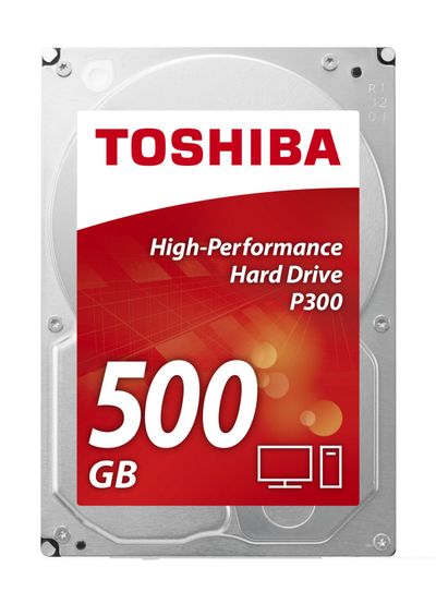 Toshiba P300 500GB internal hard drive 7200 RPM 64 MB 3.5" Serial