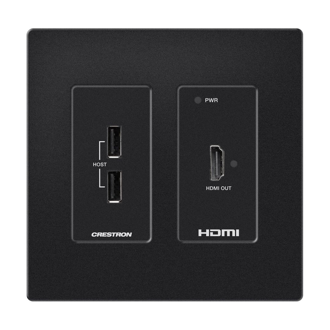 Crestron HD-RXU-4KZ-101-2G-B AV extender AV receiver Black - Image 1