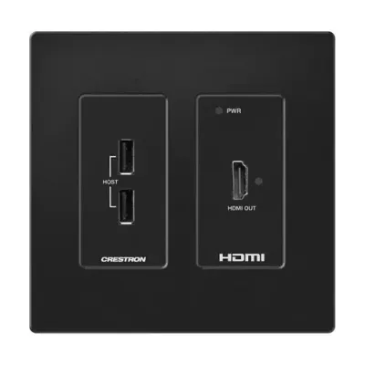 Crestron HD-RXU-4KZ-101-2G-B AV extender AV receiver Black - Thumbnail 2