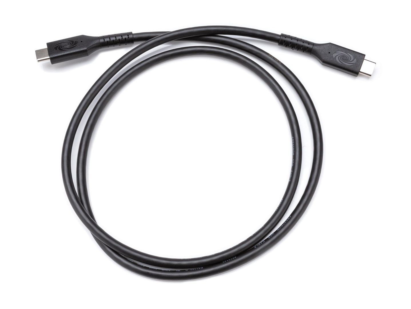 Crestron USB Cable, USB-C Male to USB-C Male, USB 3.2 Gen 2 (10 Gbps), DisplayPort Alt Mode, 100 W, 3 ft (0.9 m) - Image 1