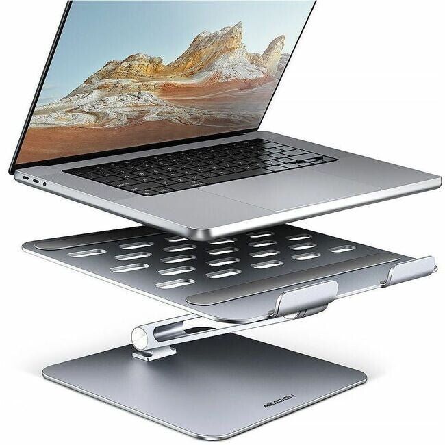Axagon STND-LQ stand for notebooks and tablets 10"–17.3". Adjustable height and angle - Image 1