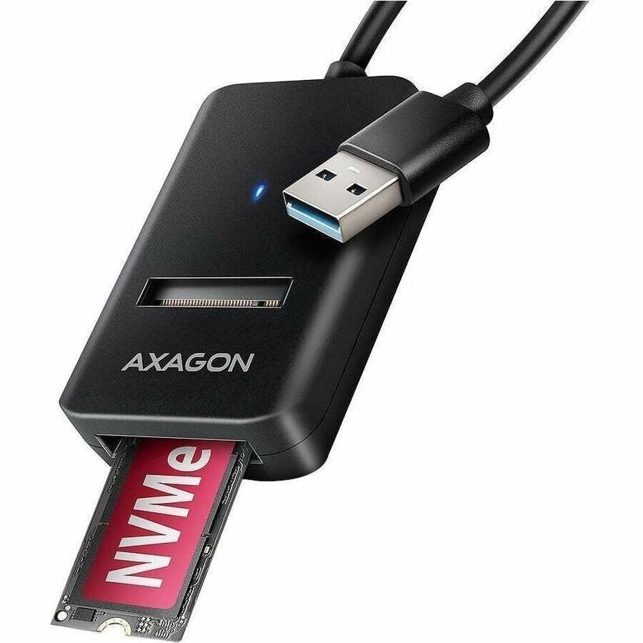 Axagon ADM2-AM USB-A 10Gbps - M.2 NVMe & SATA SSD adapter - Image 1