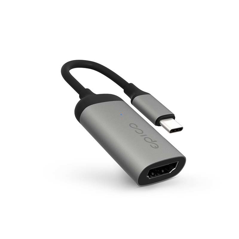 Epico 9915111900081 video cable adapter USB Type-C HDMI Grey - Image 1