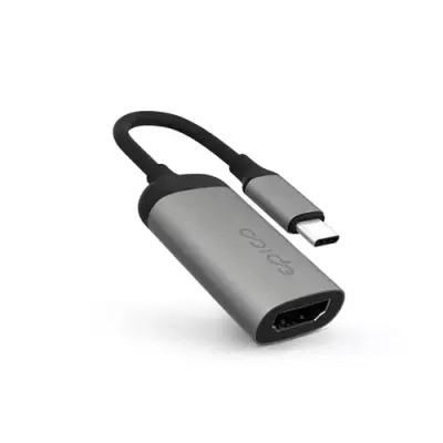 Epico 9915111900081 video cable adapter USB Type-C HDMI Grey - Thumbnail 2
