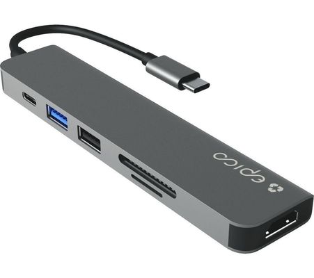 Epico 9915112100080 interface hub USB Type-C Grey