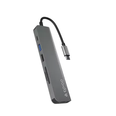 Epico 9915112100080 interface hub USB Type-C Grey - Thumbnail 2
