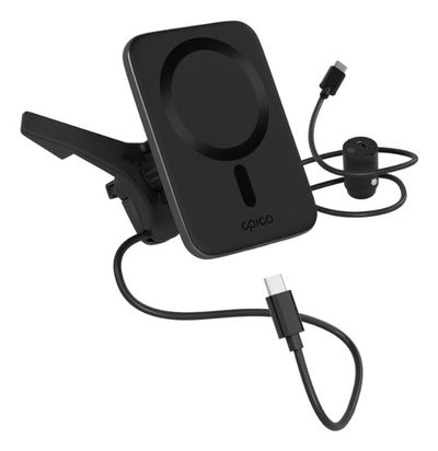 Epico 9915101300252 mobile device charger Smartphone Black USB Wireless charging Auto