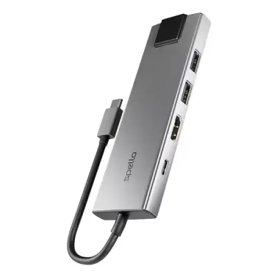 Epico 9915111900105 interface hub USB 3.2 Gen 1 (3.1 Gen 1) Type-C 5000 Mbit/s Grey - Thumbnail 2