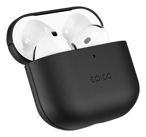 Epico Leather Case Airpods 4/4 (ANC) - black - Image 1