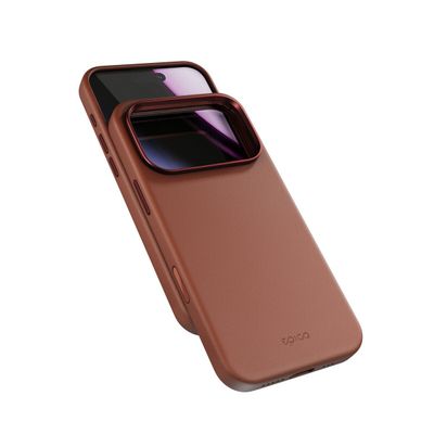 EPICO Pro Mag iPhone 17 Pro Max Genuine Leather Case - Brown, Brown