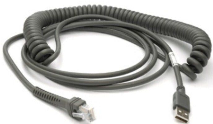 Motorola CBA-U09-C15ZAR. Cable length: 4.57 m. Connector 1: USB A Product colour: Grey - Image 1