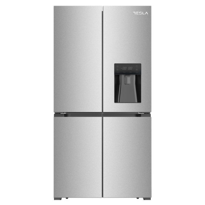 Tesla 563 Litres Four Door American Fridge Freezer - Inox - Image 1