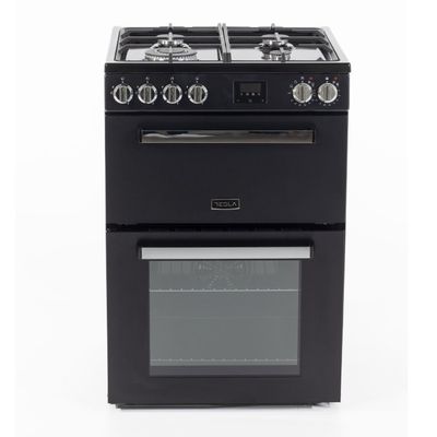 Tesla TMRDF60B 60cm Freestanding Dual Fuel Cooker - BLACK