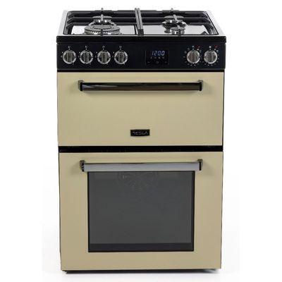 Tesla Series 3 60cm Dual Fuel Cooker - Cream