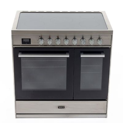 Tesla T90DCRCSS 90cm Professional Ceramic Range Cooker - STAINLESS STEEL