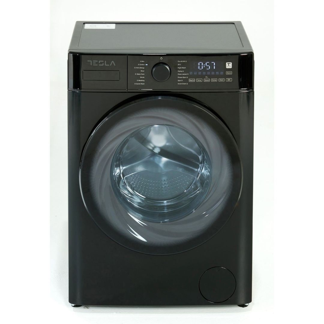 Tesla 10kg Wash 6kg Dry 1400rpm Washer Dryer - Black - Image 1