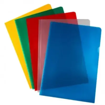 ValueX Cut Flush Folder Polypropylene A4 120 Micron Assorted Colours (Pack 50) - 400198025