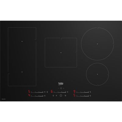 BEKO Pro IndyFlex HII85700UFT 78 cm Electric Induction Hob - Black, Black